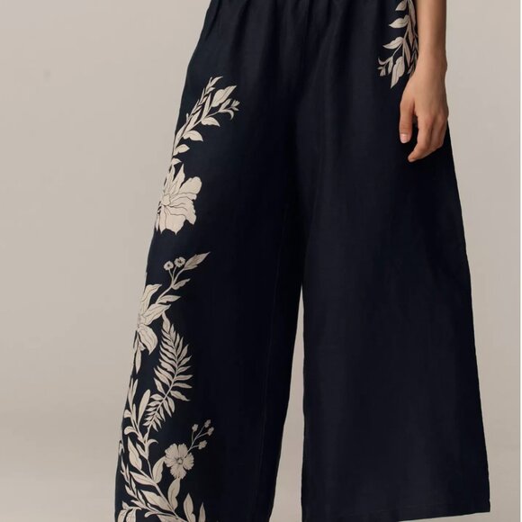 Somerset Pull On Linen Pants by Anthropologie - Large - Picture 2 of 4